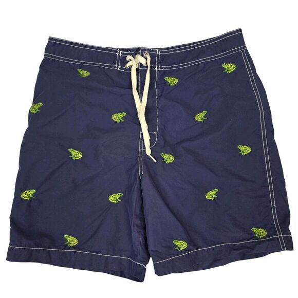Polo Ralph Lauren Vintage AOP Frog Embroidered Board Shorts 32 - Picture 1 of 6
